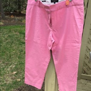 Talbots pink Capri/ankle pant. Size 12